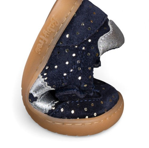 DEPORTIVA BAREFOOT AZUL CON PUNTOS
