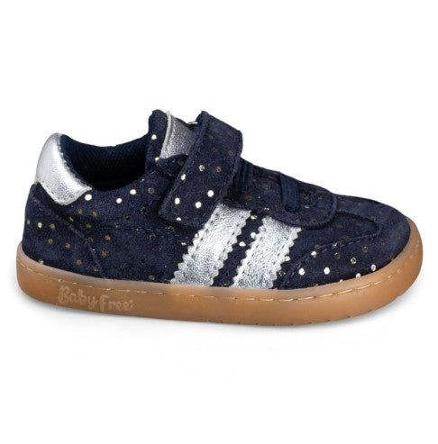 DEPORTIVA BAREFOOT AZUL CON PUNTOS