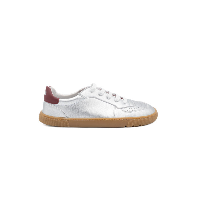 Zapatilla Piel Plata Cañada Barefoot