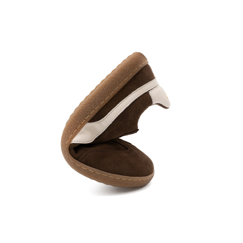 Zapatillas Piel chocolate Barefoot