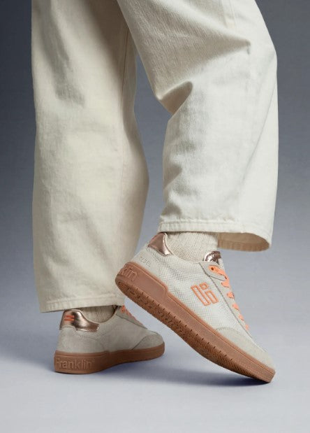 Zapatillas Rebel Mesh Off White / Orange